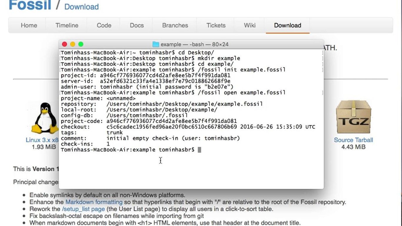 Issue tracking using Fossil