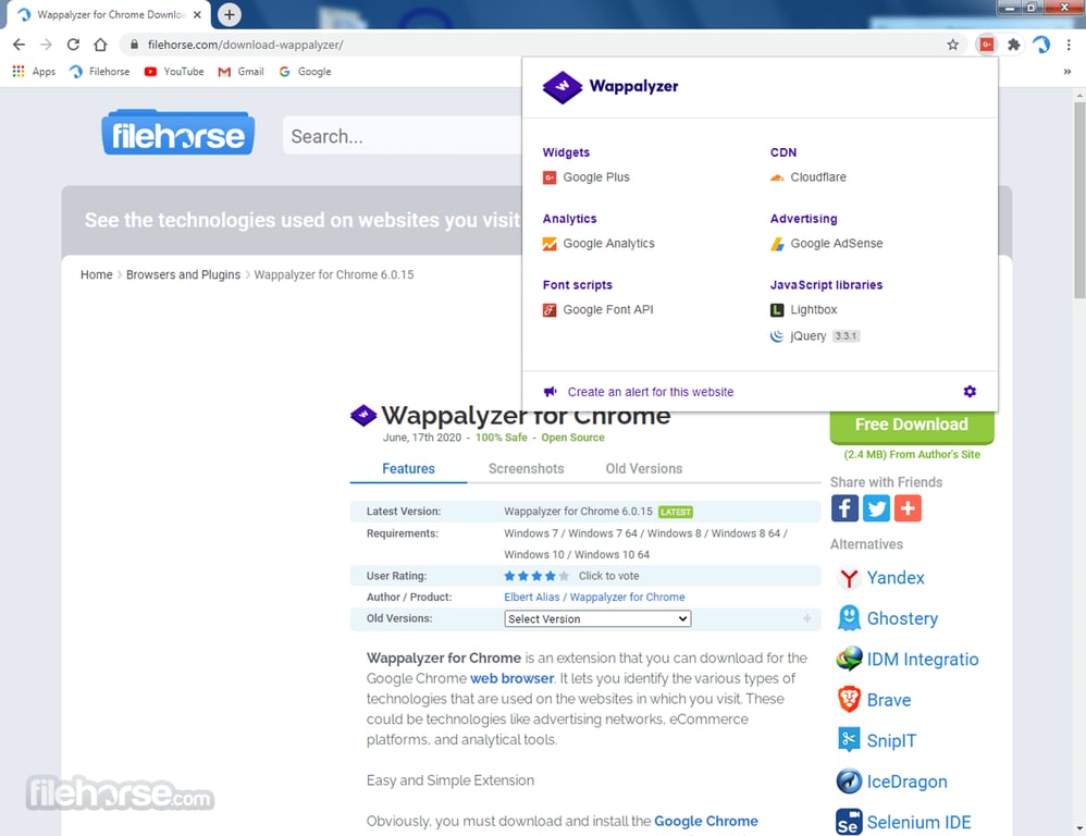 Wappalyer Plugin
