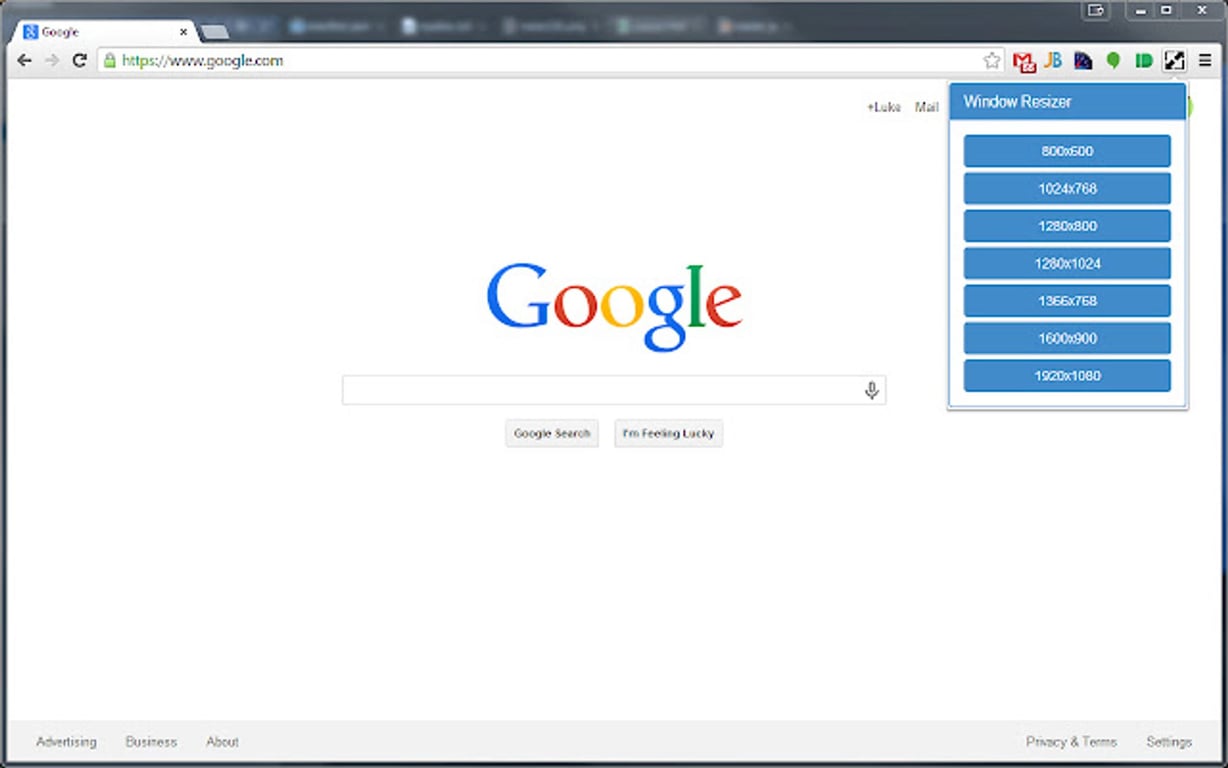 Window Resizer Plugin