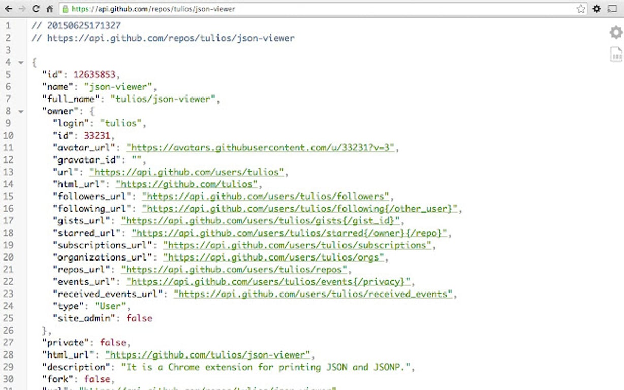 JSONView Plugin