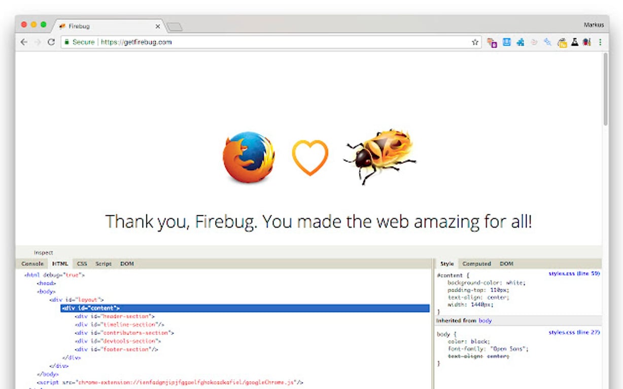 Firebug Lite Plugin