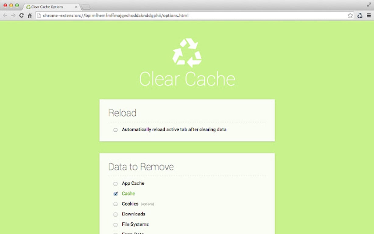 Clear cache Plugin